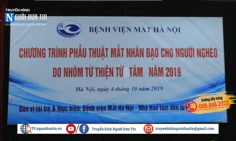 Chữa mắt miễn phí cho bệnh nhân nghèo - hành động nhân văn