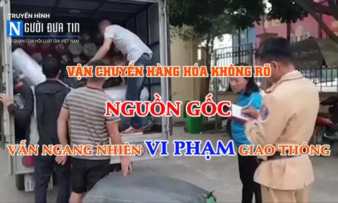 Hà Nội: CSGT Đội 11 kiểm tra xe vi phạm luật giao thông, phát hiện hàng hóa không rõ nguồn gốc