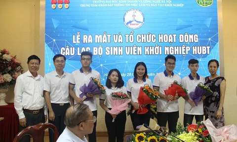 Ra mắt Câu lạc bộ Sinh viên Khởi nghiệp HUBT