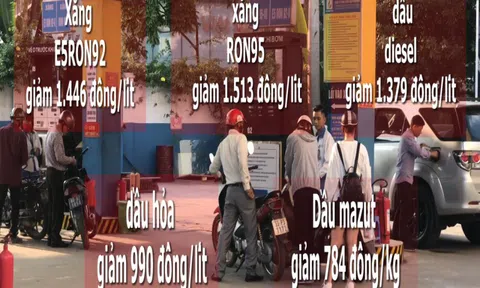 Giá xăng dầu tiếp tục giảm sâu