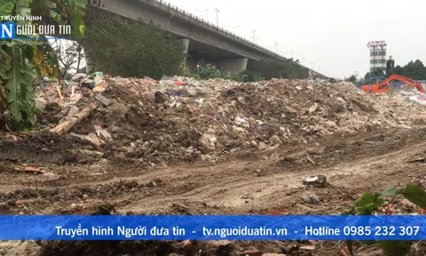 (Bài 9) Hoạt động huỷ hoại môi trường ở Hoàng Mai, Hà Nội: Phát hiện bãi đổ phế thải dưới chân cầu Thanh Trì