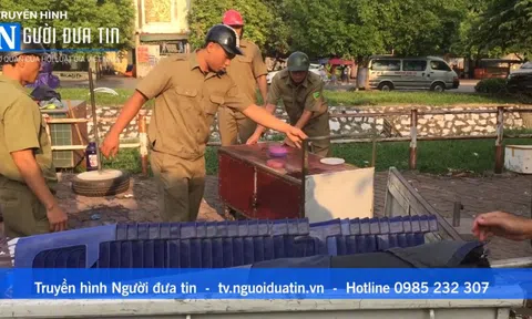 (Bài 5) "Giải cứu" phố Nguyễn Chánh, Hà Nội: Lực lượng chức năng ra quân, đường thông hè thoáng
