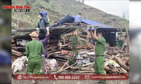 Công an Bắc Yên (Sơn La) hỗ trợ người dân gặp thiên tai