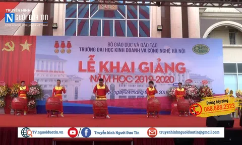 Đại học Kinh doanh và Công nghệ Hà Nội tưng bừng chào đón hơn 6000 tân sinh viên