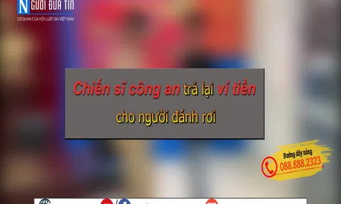 Hà Nội: Chiến sĩ CSGT đội 11 trả lại ví tiền cho người đánh rơi