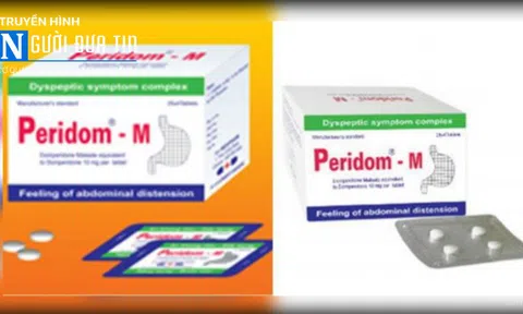 Hà Nội: Đình chỉ lưu hành thuốc viên nén bao phim Peridom-M
