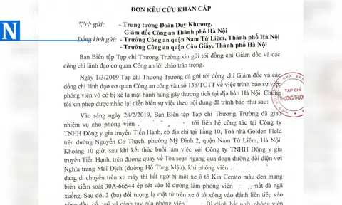 Lãnh đạo tạp chí Thương trường và phóng viên bị nhắn tin đe doạ
