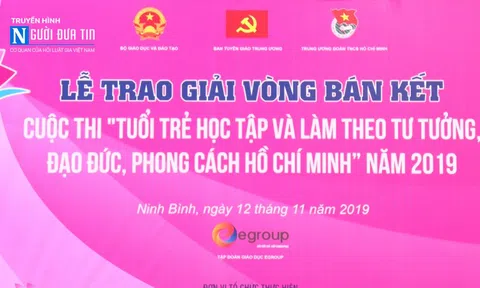 Trao giải bán kết Cuộc thi “Tuổi trẻ học tập và làm theo Bác" năm 2019