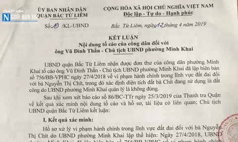(Bài 3) Sau phản ánh của Truyền hình Người Đưa Tin: Chủ tịch quận Bắc Từ Liêm chỉ đạo kiểm điểm cán bộ liên quan
