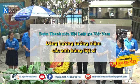 Đoàn Thanh niên Trung ương Hội Luật gia Việt Nam dâng hương tưởng niệm nhân ngày 27/7