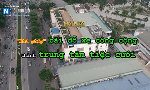 Hà Nội: "Phù phép" bãi xe công cộng thành trung tâm tiệc cưới