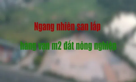 Hà Nội: Hàng vạn m2 đất nông nghiệp bị san lấp, sử dụng trái mục đích