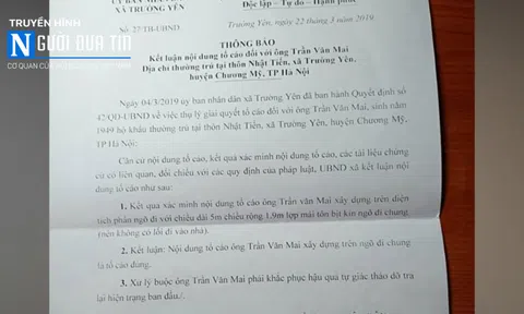 (Bài 3) Sau bản tin của Truyền hình Người Đưa Tin: Cơ quan chức năng yêu cầu khắc phục sai phạm ở Chương Mỹ, Hà Nội