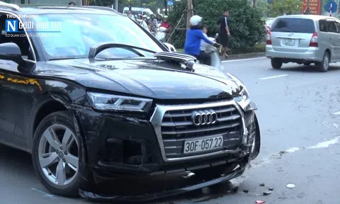 Hà Nội: Xe "điên" đâm liên hoàn trên phố Nguyễn Khánh Toàn