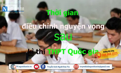 Thời gian điều chỉnh nguyện vọng sau kì thi THPT Quốc gia