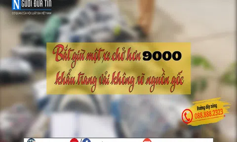 CSGT Hà Nội phát hiện, xử lý ô tô chở hàng vạn khẩu trang không rõ nguồn gốc