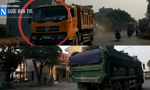 Đoàn xe tải PTH "rồng rắn", "trêu ngươi" công an huyện Ứng Hòa, Hà Nội