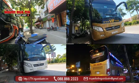 Hà Nội: Phố Trần Vỹ  biến thành "bến cóc" của nhiều nhà xe