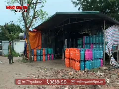 Hà Nội: Cảnh sát phát hiện kho chứa gas lậu sát nghĩa địa