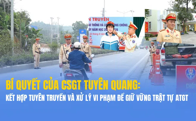 Bí quyết của CSGT Tuyên Quang trong kết hợp tuyên truyền và xử lý vi phạm để giữ vững trật tự an toàn giao thông