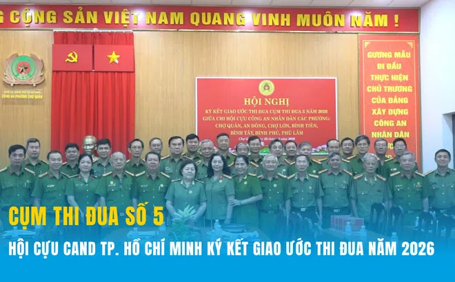 Cụm thi đua số 5 Hội Cựu CAND TP. Hồ Chí Minh ký kết giao ước thi đua năm 2026