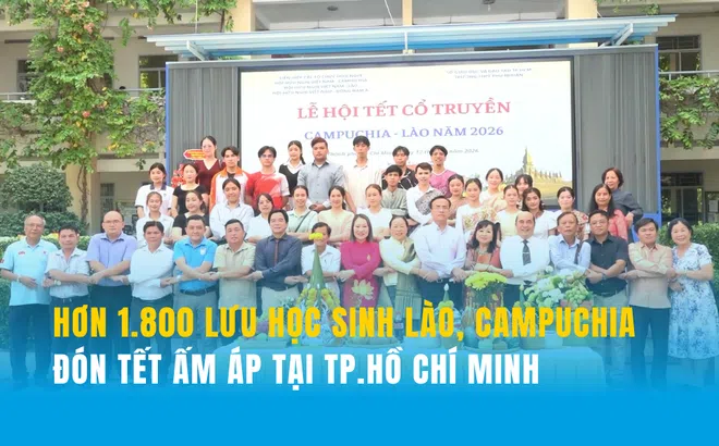 Hơn 1.800 lưu học sinh Lào, Campuchia đón Tết ấm áp tại TP.HCM