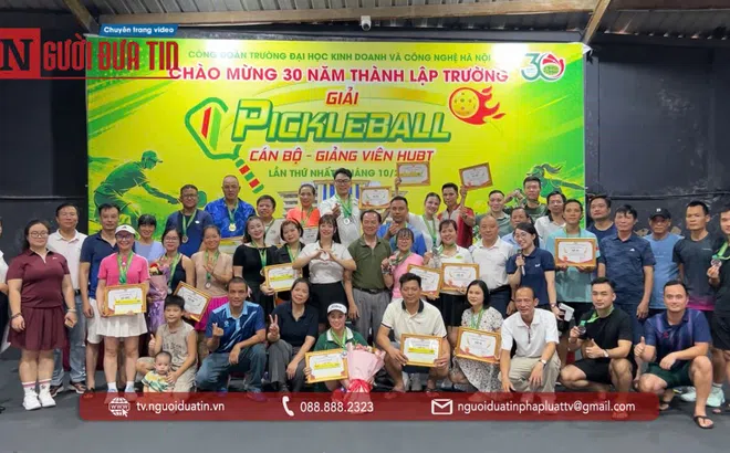 Giải Pickleball cán bộ, giảng viên HUBT lần thứ nhất năm 2026